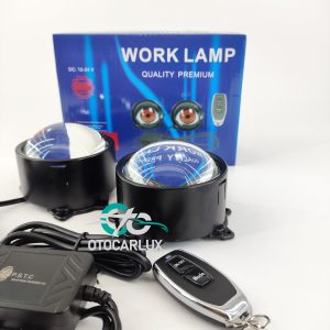 لنز چشم ماتریکسی خودرو با ریموت کنترل، دو لنز پروژکتوری توکار با طراحی ماتریکسی، مناسب نصب داخل چراغ جلو 