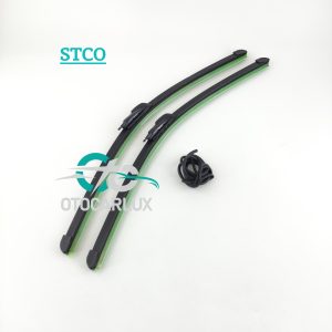 تیغه برف پاک کن ژله ای STCO پژو پارس و 405 سایز 22×22 با آب پاش، تیغه نرم و بی صدا با آبکشی یکنواخت، بسته بندی دو عددی از اتو کار لوکس