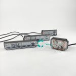 پروژکتور LED سه رنگ فلشر 12 ولت مخصوص خودرو و موتورسیکلت