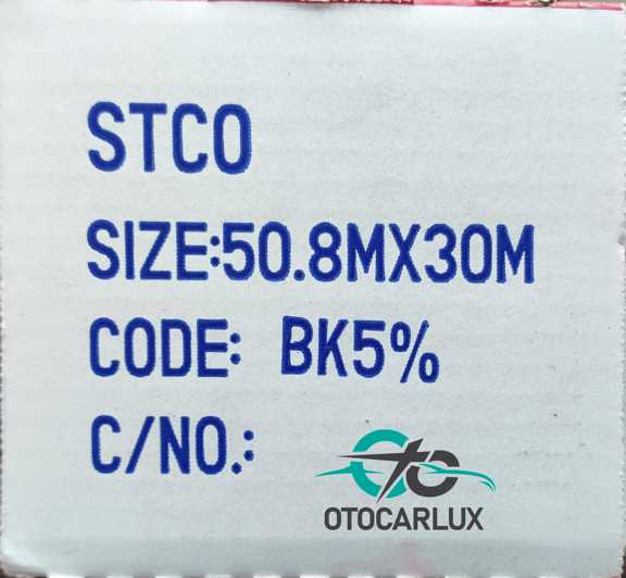 جعبه رول برچسب دودی خودرو STCO تایوانی دو لایه ضد خش با فیلتر UV100