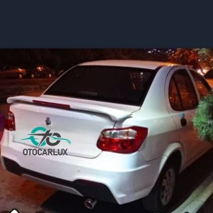 بال تویوتایی چراغ‌دار نصب شده روی صندوق ساینا/تیبا 1 - اسپویلر عقب با چراغ استپ سوم