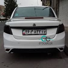 بال تویوتایی چراغدار نصب شده روی صندوق ساینا/تیبا 1 - اسپویلر عقب با چراغ استپ سوم